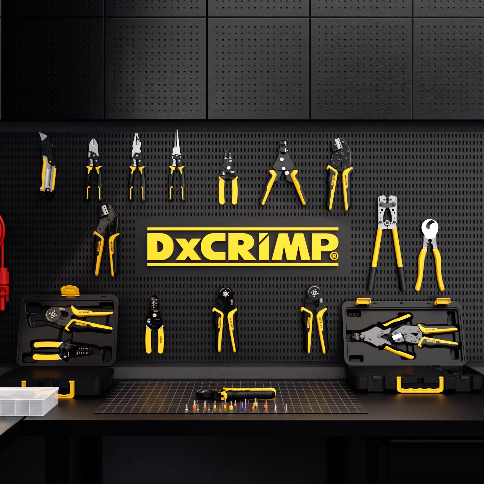 DxCRIMP Pinza Crimpatrice Puntalini 0,25-6mm² Capicorda tubolari