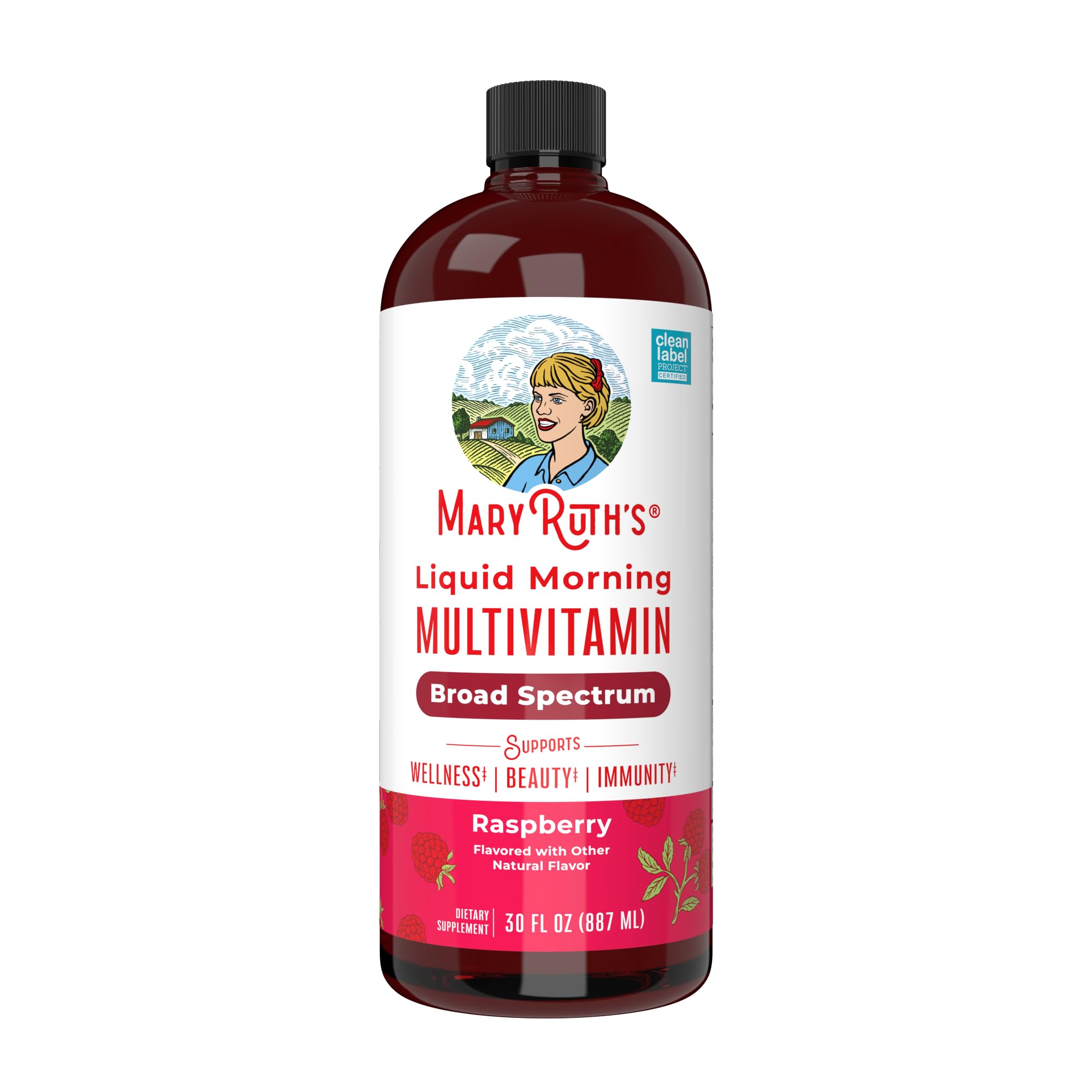 Multivitamin Multimineral for Women Men & Kids by MaryRuth's | No Added Sugar | Vegan Liquid Vitamins for Adults & Kids | Mens, Womens Multivitamin | Energy & Beauty Booster | Non-GMO | 32 Fl Oz