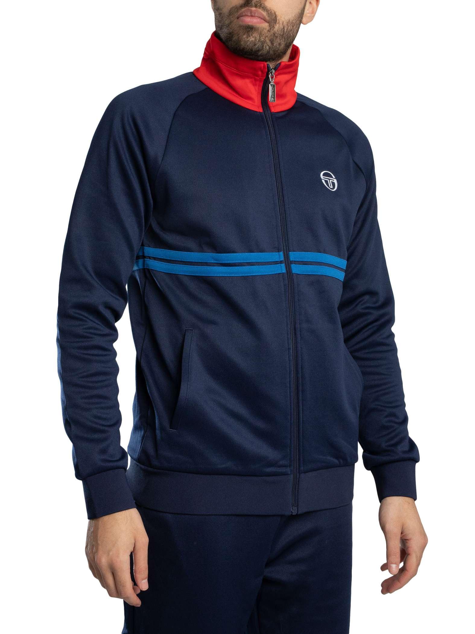 Sergio Tacchini Men's Maritime Blue Dallas Track Top