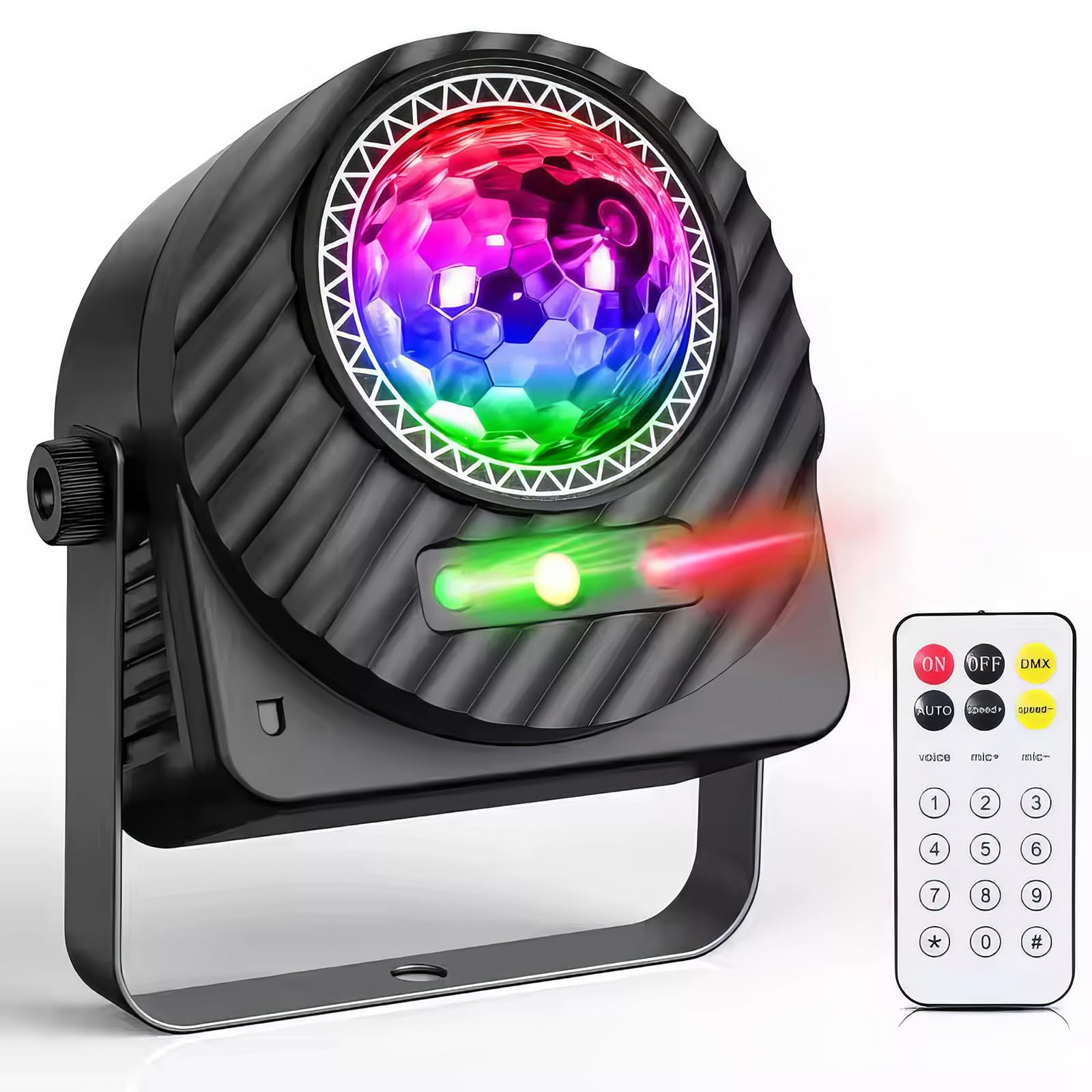 Lampe DJ de scène sound activée avec stroboscope LED et effet magique UV