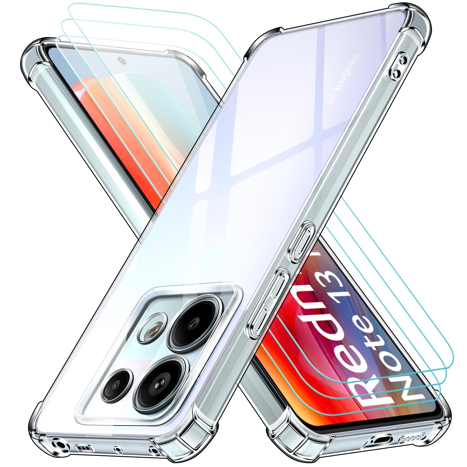 Custodia per Xiaomi Note 14 Pro 5G - Coperchio con motivi di razze canine + foglio di