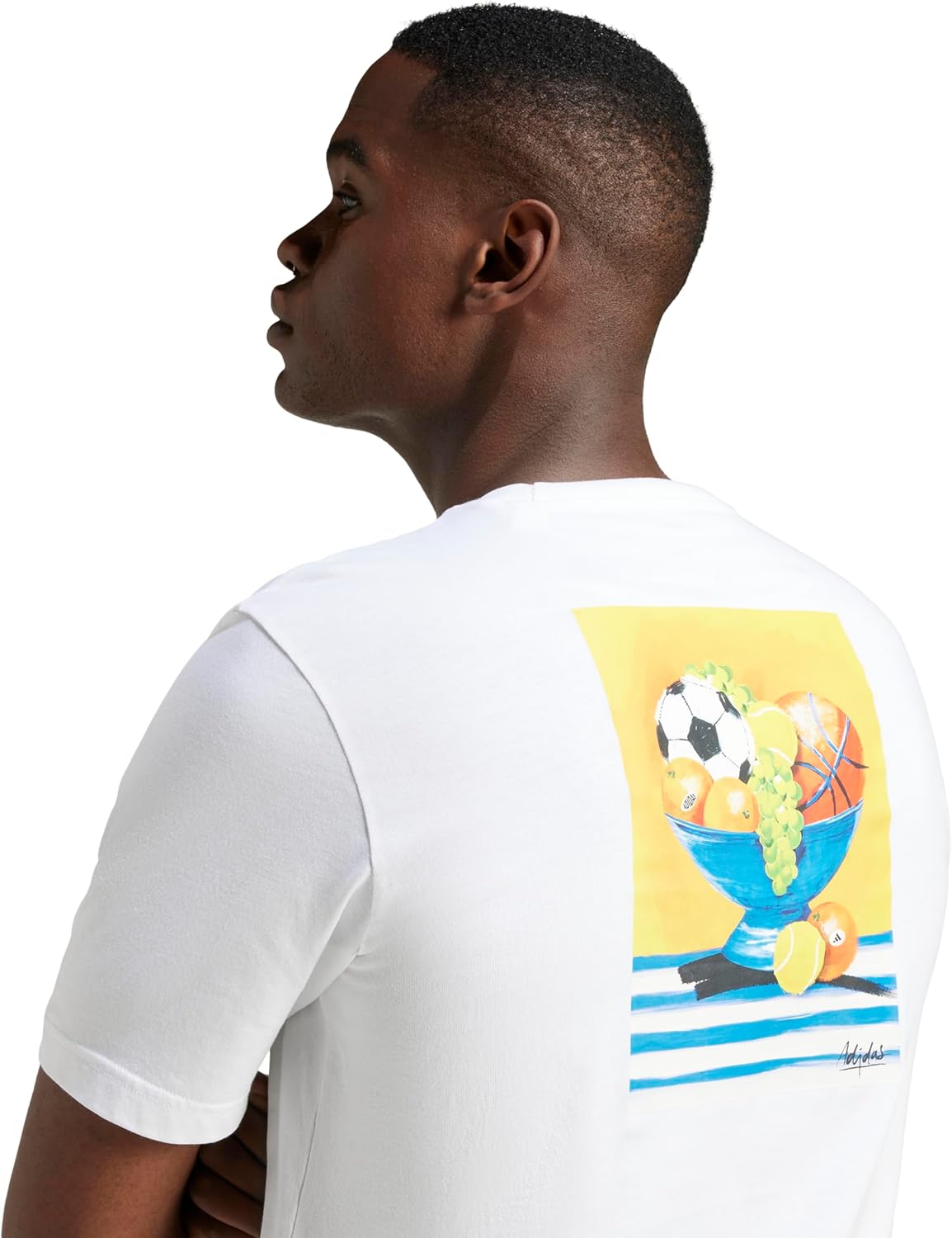 Adidas Mens Lounge Still Life Bowl Graphic T-Shirt - Image 6