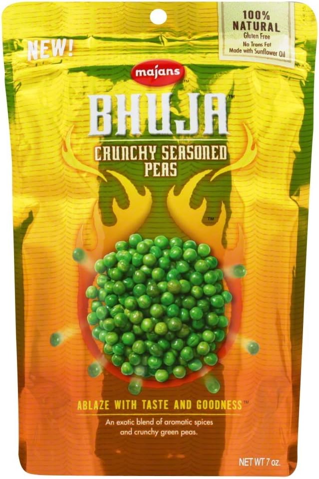 Bhuja CrunchySeasoned Peas 7 oz each (5 Items Per Order)