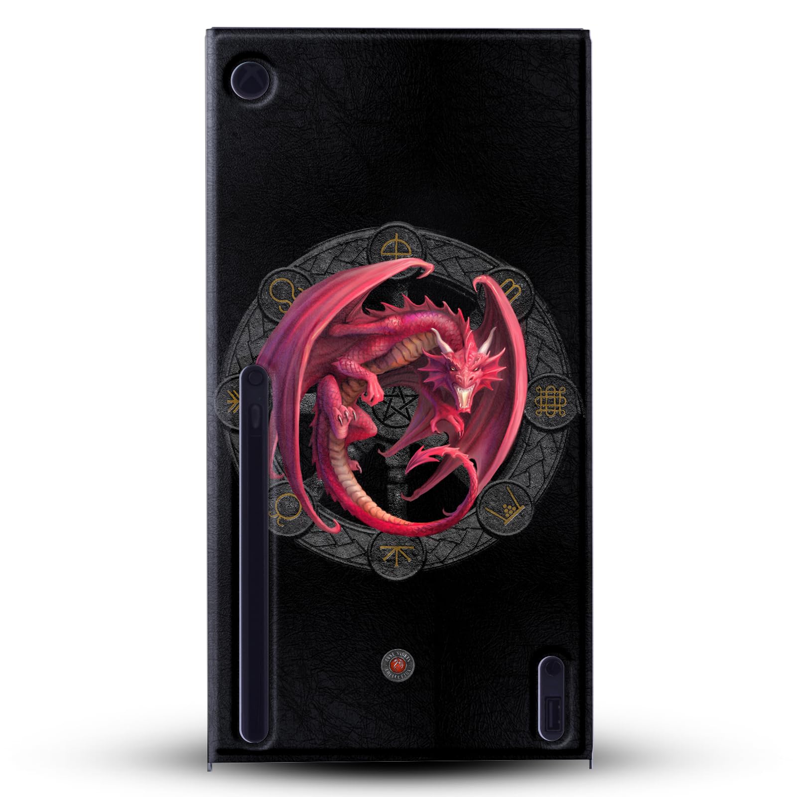 Head Case Designs Offizielle Anne Stokes Lammas Lughnasadh Drachen der Sabbats Spielekonsolen Wickeln kompatibel mit Xbox Series X