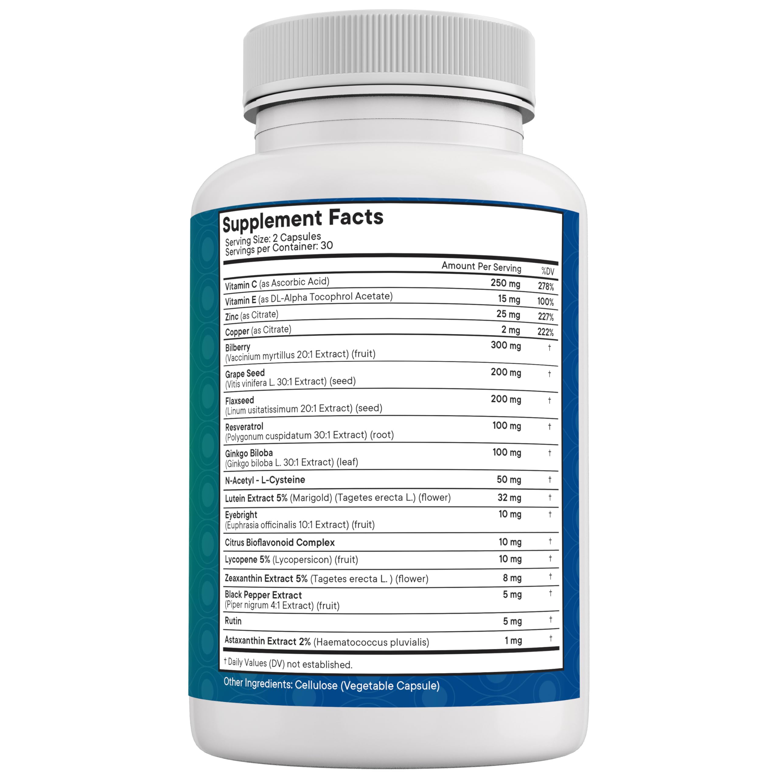 NEW AGE Eye Health Vitamins with Bilberry Lutein & Zeaxanthin Lycopene Resveratrol Grape Seed Extract Astaxanthin - Eye Vitamin - 180 Count