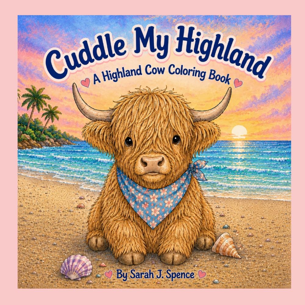 Cuddle My Highland: A Highland Cow Coloring Book