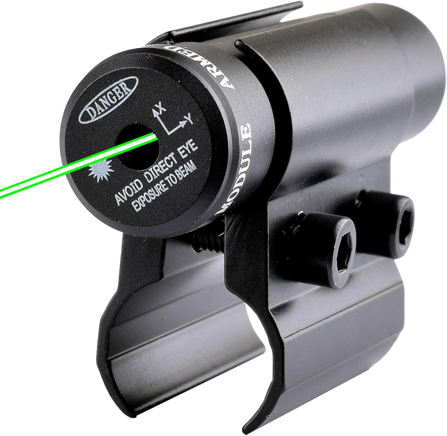 Adjustable Rifle Green Laser Sight fit Barrel Clamp - Powerful for Hunting