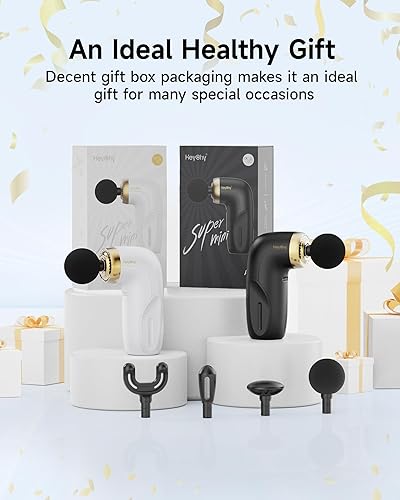 Miniatura 6 de A1 Super Mini pistola de masaje, masajeador muscular de percusión de tejidos profundos, pistola de masaje compacta de viaje deportivo, masajeador