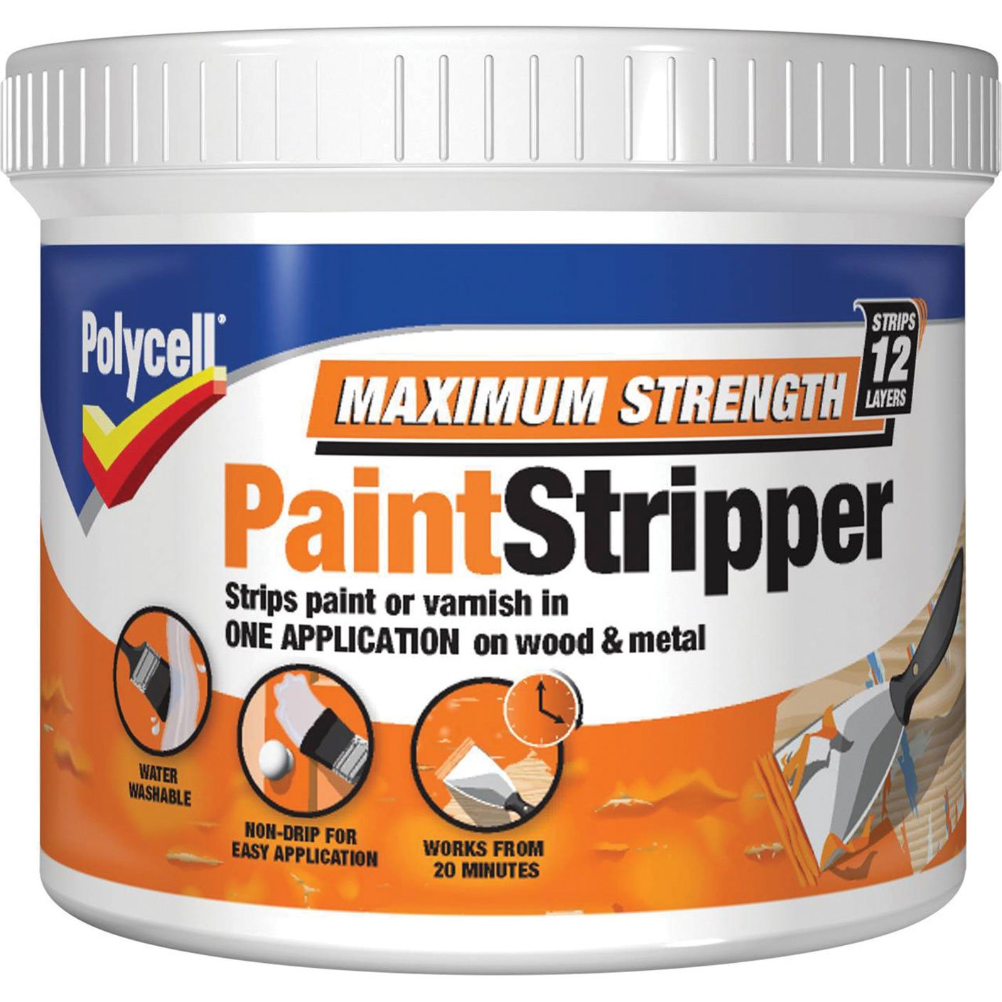 Buy Polycell Maximum Strength Paint Stripper 500ml Online at
