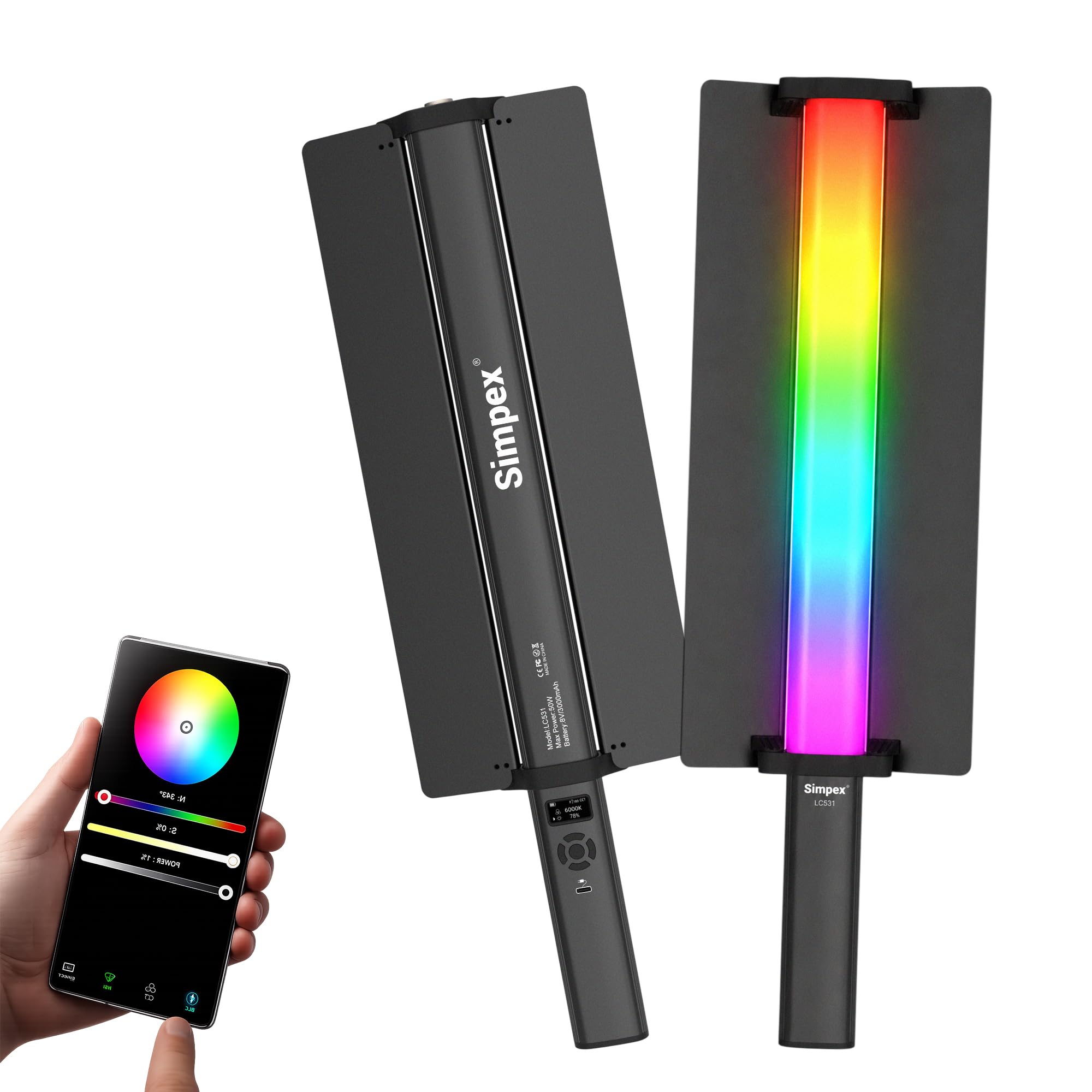 Simpex M-200Bi, 200W Dual Color Continuous LED Light with 18CM Reflector & Infrared Remote, AC Power, 2700K-6500K Color Temperature Control, Huge Display,CRI-95 Plus, Ideal for Video Shooting(Black) — Amazon image 16
