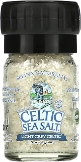 Light Grey Celtic Sea Salt Mini Grinder, 1.8 Ounces