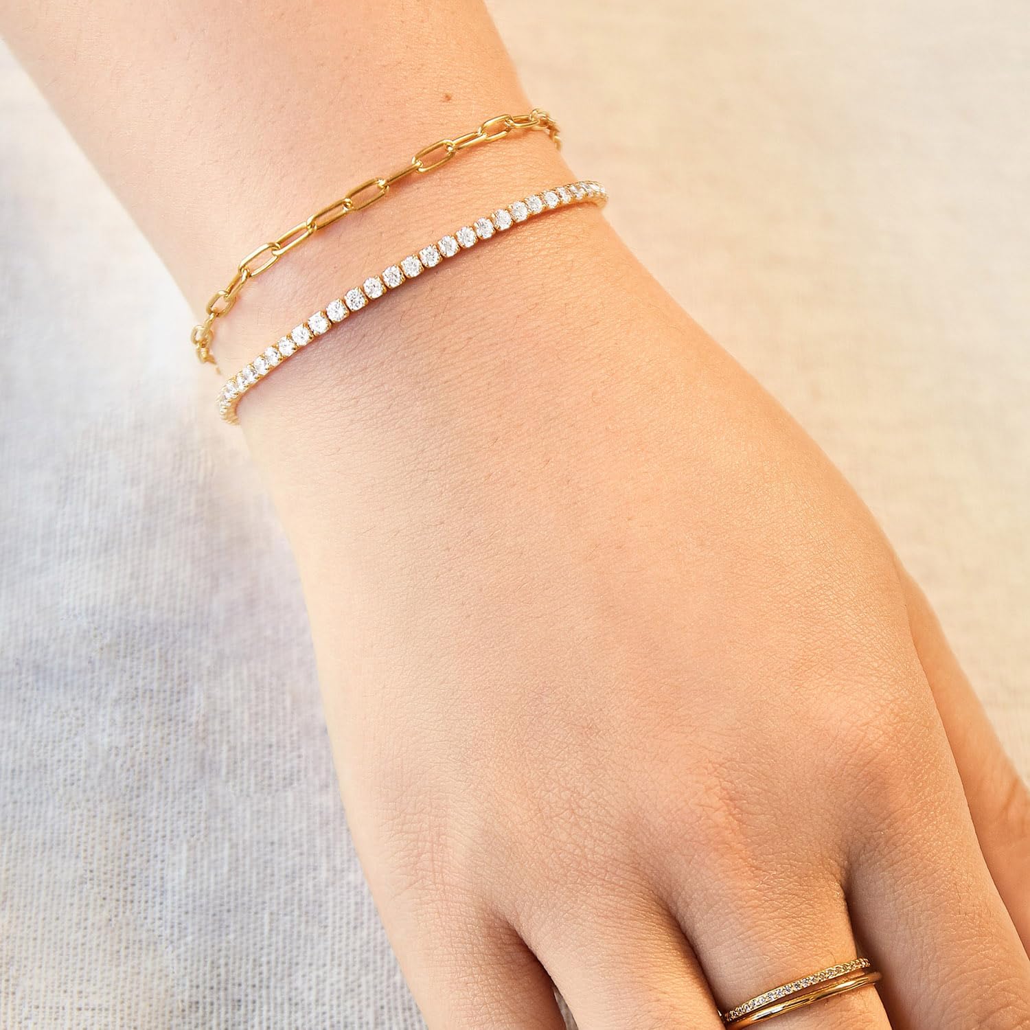 BaubleBar Tennis Bracelets for Women - Beautiful, Trendy, Hypoallergenic Bracelets, Perfect for Stacking, Women's Fashion Jewelry