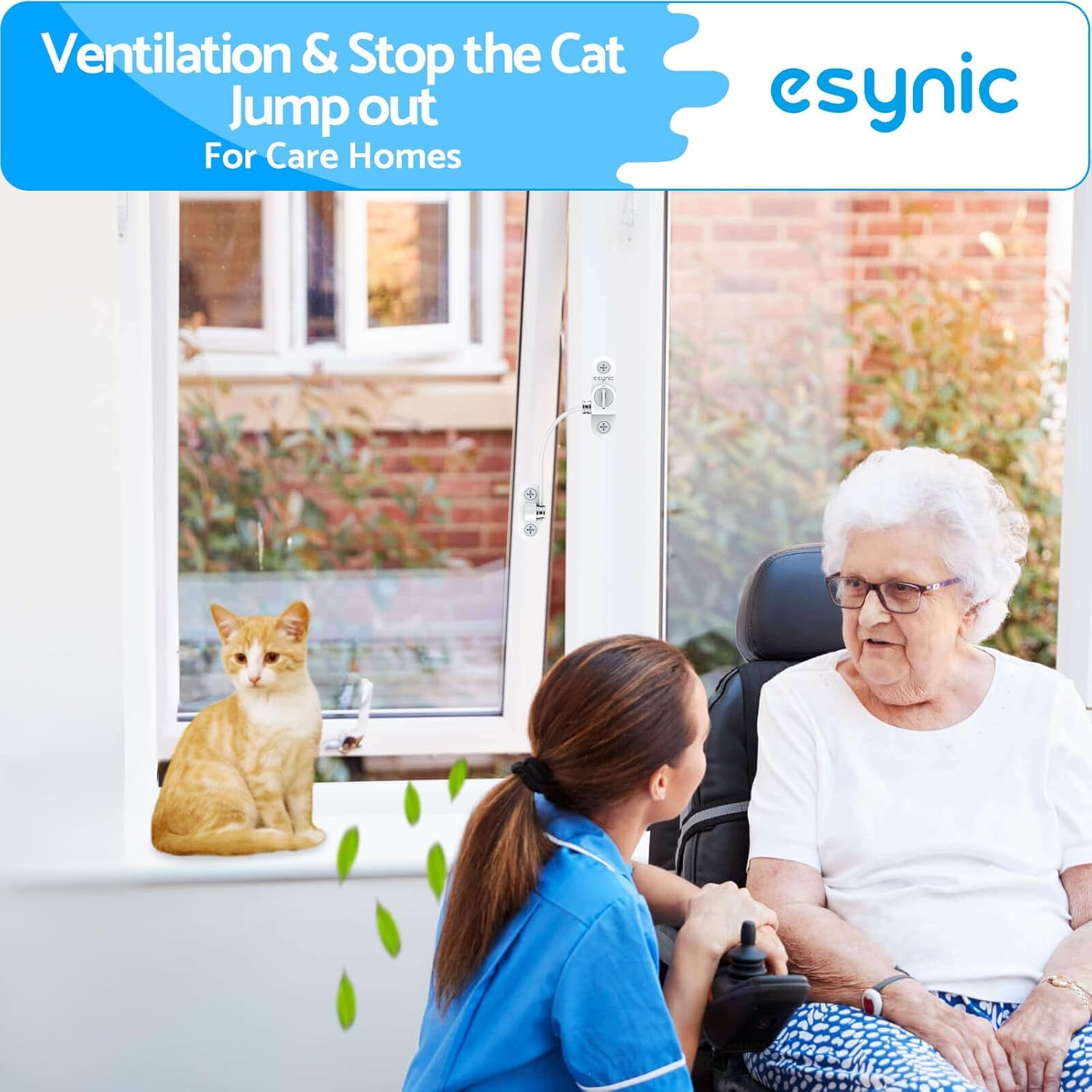 eSynic 10 Pack Durable Window Restrictors Lock Upvc Window Restrictor [Aluminium Metal&Stainless Steel Materials]7.28Inch Wire Long Window Safety Locks Anti-Theft Window Locks for HOME Factory Safety