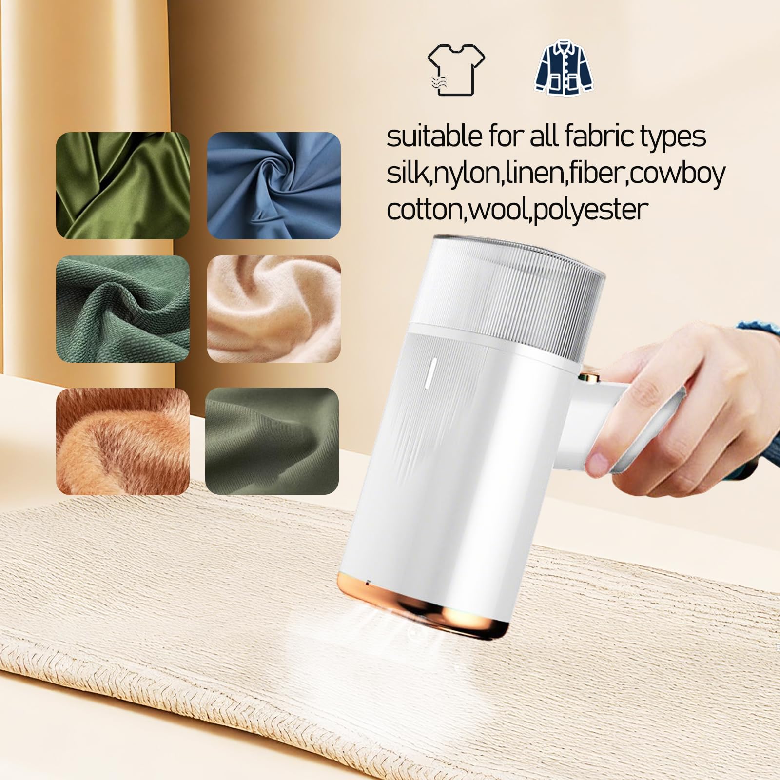 Défroisseur à vapeur pour vêtements, Défroisseur portable à main pour élimination des plis, Chauffage rapide en 20s, Réservoir d'eau détachable de 110 ml, Défroisseur portable pour vêtements pour la