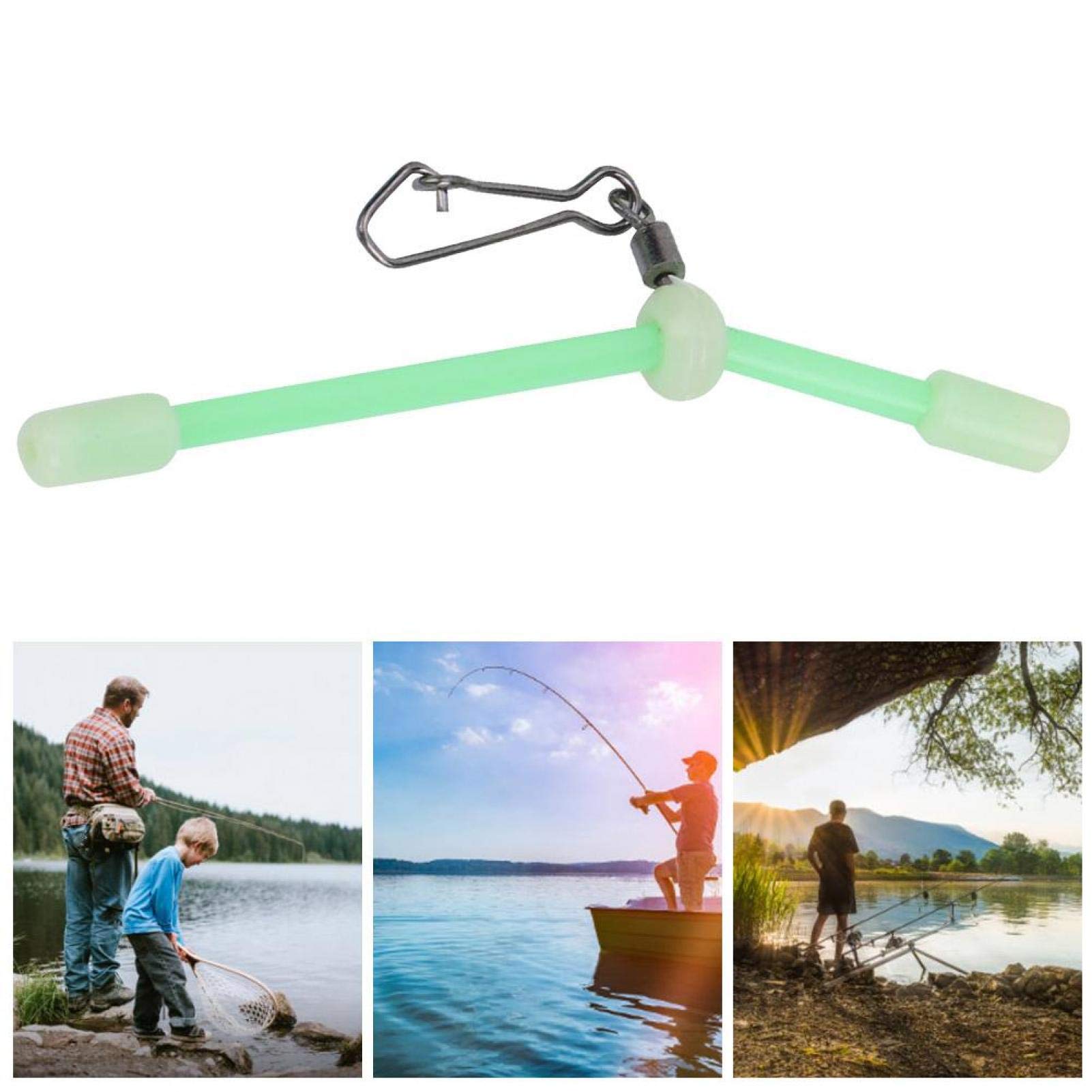 Connecteur D'Équilibre De Pêche - Lot De 5 En PVC Fluorescent - Forme T Pour Carpe
