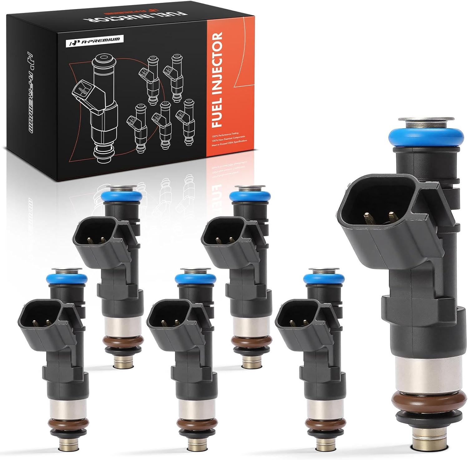 A-Premium Fuel Injectors Set of 6 for Ford Ranger V6 4.0L (2005–2011)