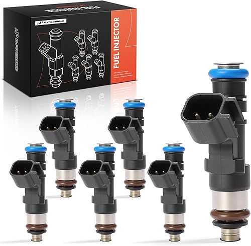 A-Premium Inyectores de combustible compatibles con Ford Mustang 2005-2010, Explorer 2006-2010, Ranger 2005-2011, Explorer Sport Trac 2007-2010 y