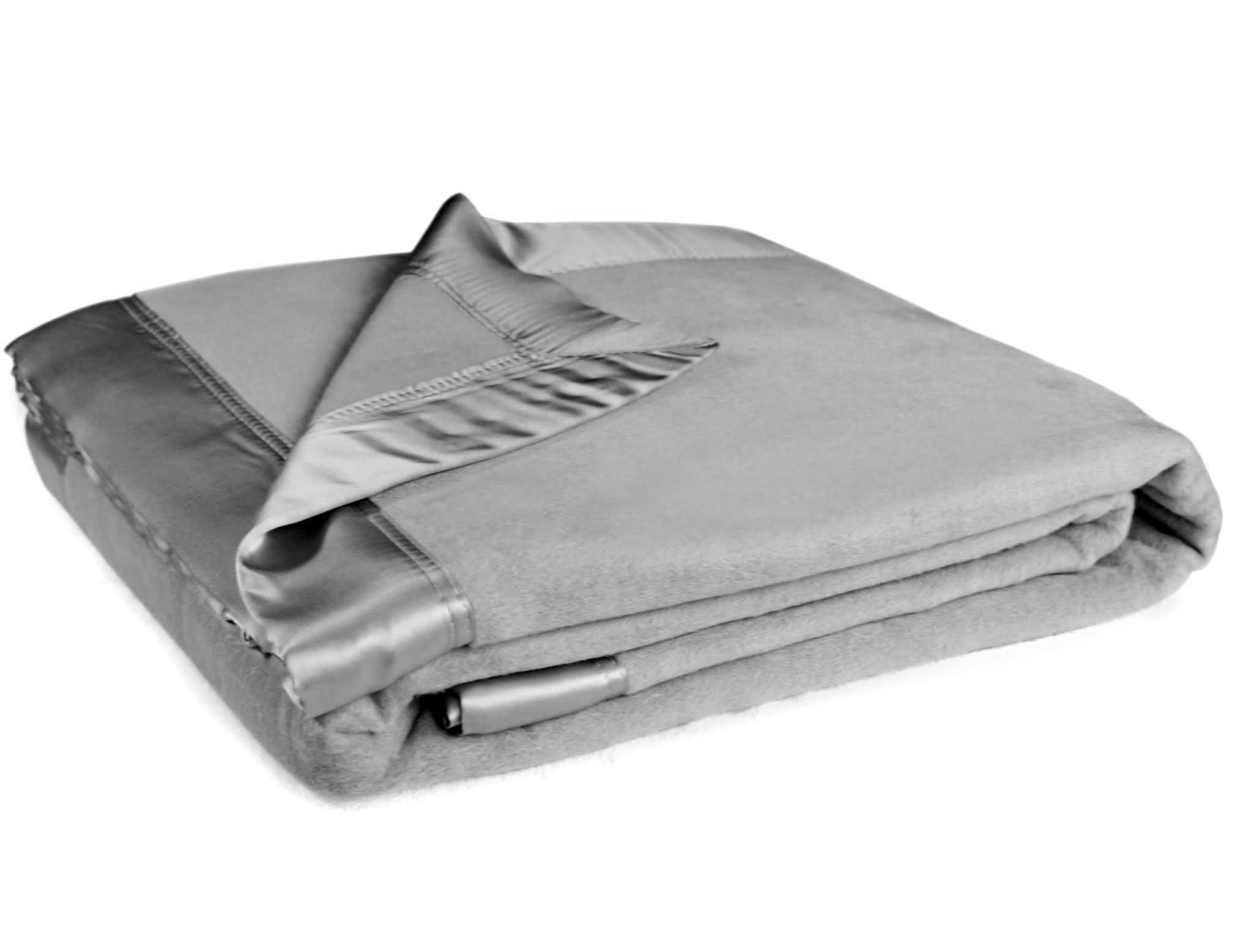 Copriletto In Pura Seta Jasmine Silk - Grigio, Misura Double 240x240 Cm, Ipoallergenico - 2