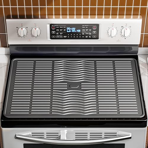 Silicone Glass Stove Top Cover Electric Stove Range Covers Grey 30 * 21
