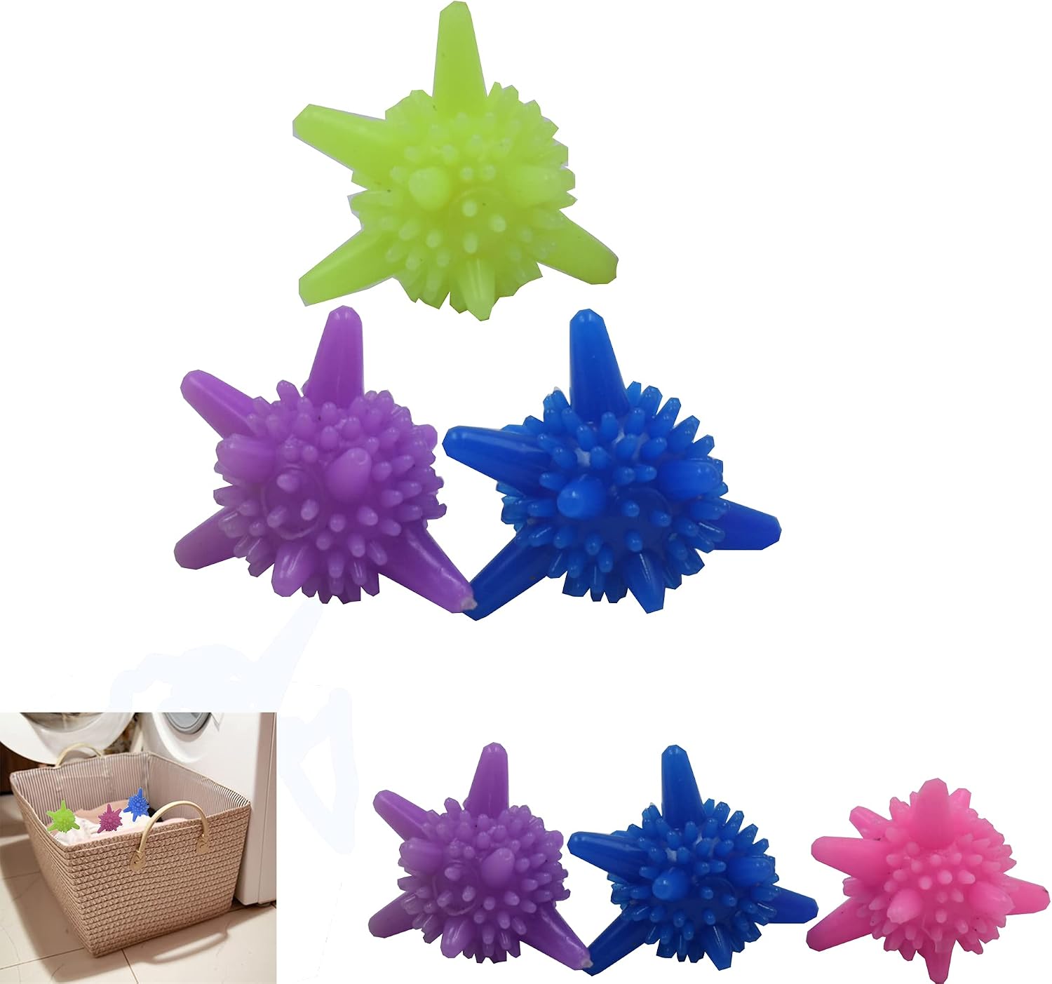 15 Pieces Washing Machine Ball, Reusable Non-tangled Environmentally Friendly Laundry Ball, Non-tangled Laundry Ball for Washing Machine