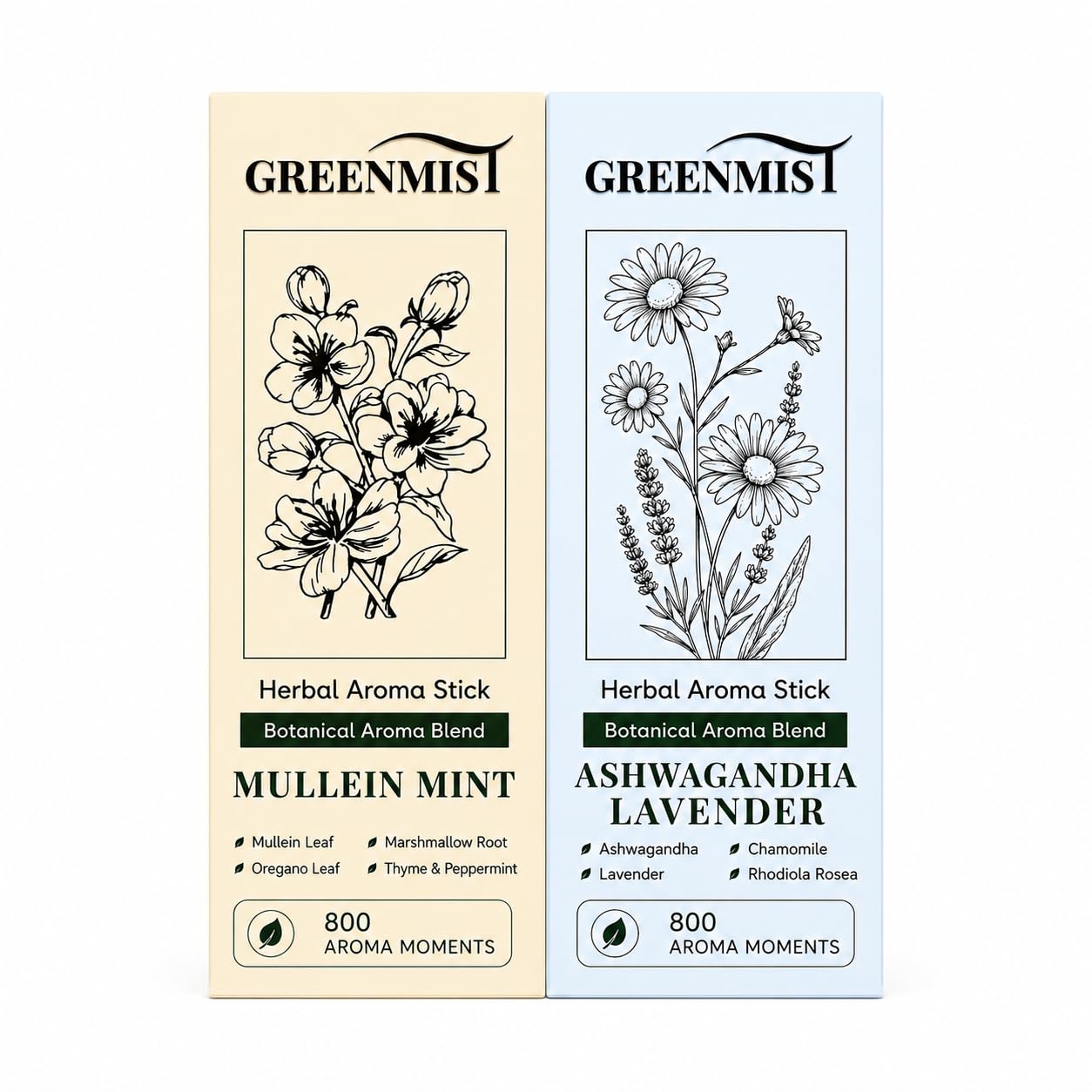 GreenMist Herbal Aroma Stick Combo Pack
