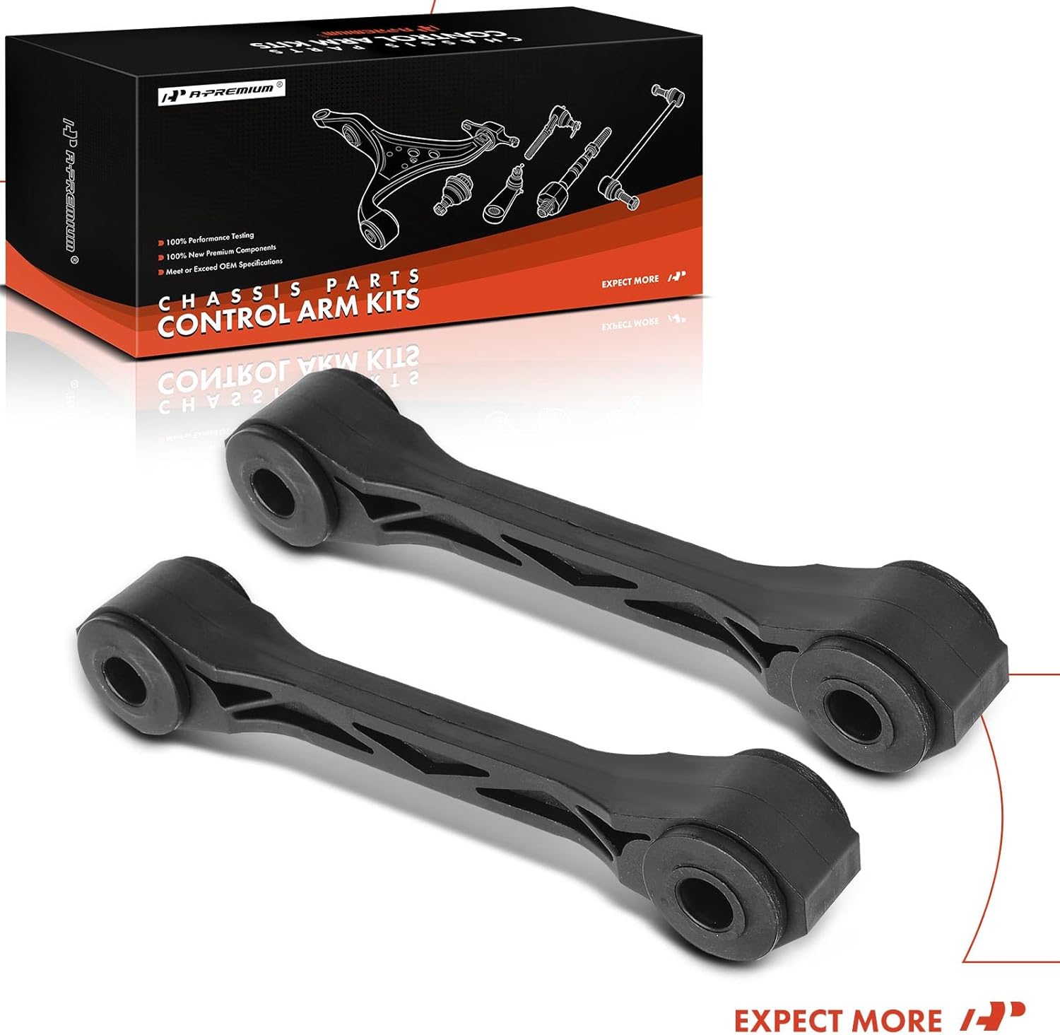 A-Premium 2 x Rear Sway Bar Links Stabilizer Bar Links, Compatible with Jeep TJ Series Wrangler 1997-2006, TJ 1997-2006 & Dodge Dakota 1997-2010 & Mitsubishi Raider 2006-2009
