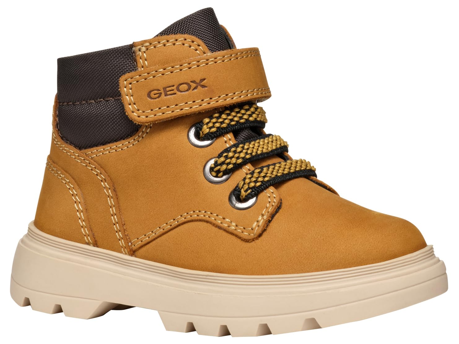 Geox Boy's Kiddartah 3 (Baby/Toddler/Little Kid) Ankle Boot, Dk Yellow, 6.5