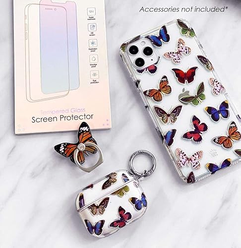 Miniatura 2 de Velvet Caviar Funda transparente para iPhone 11 Pro Max con diseño de mariposas para niñas y mujeres, bonitas fundas protectoras para teléfonos