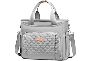 Lunch Bag for Women - Extra Large Insulated Wide Open Leakproof Cooler Tote