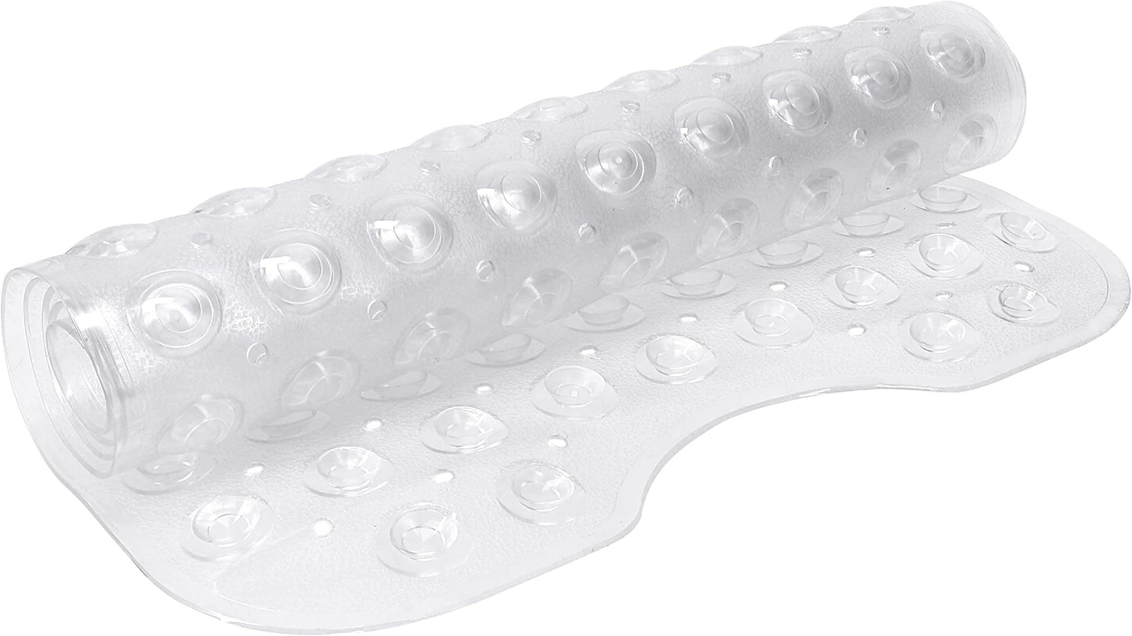 GinseyHome + Solutions Clear Mega Tub Non-Slip with Suction Cups, Air Cushioned Bubble Surface, 16" x 28" Bath mat