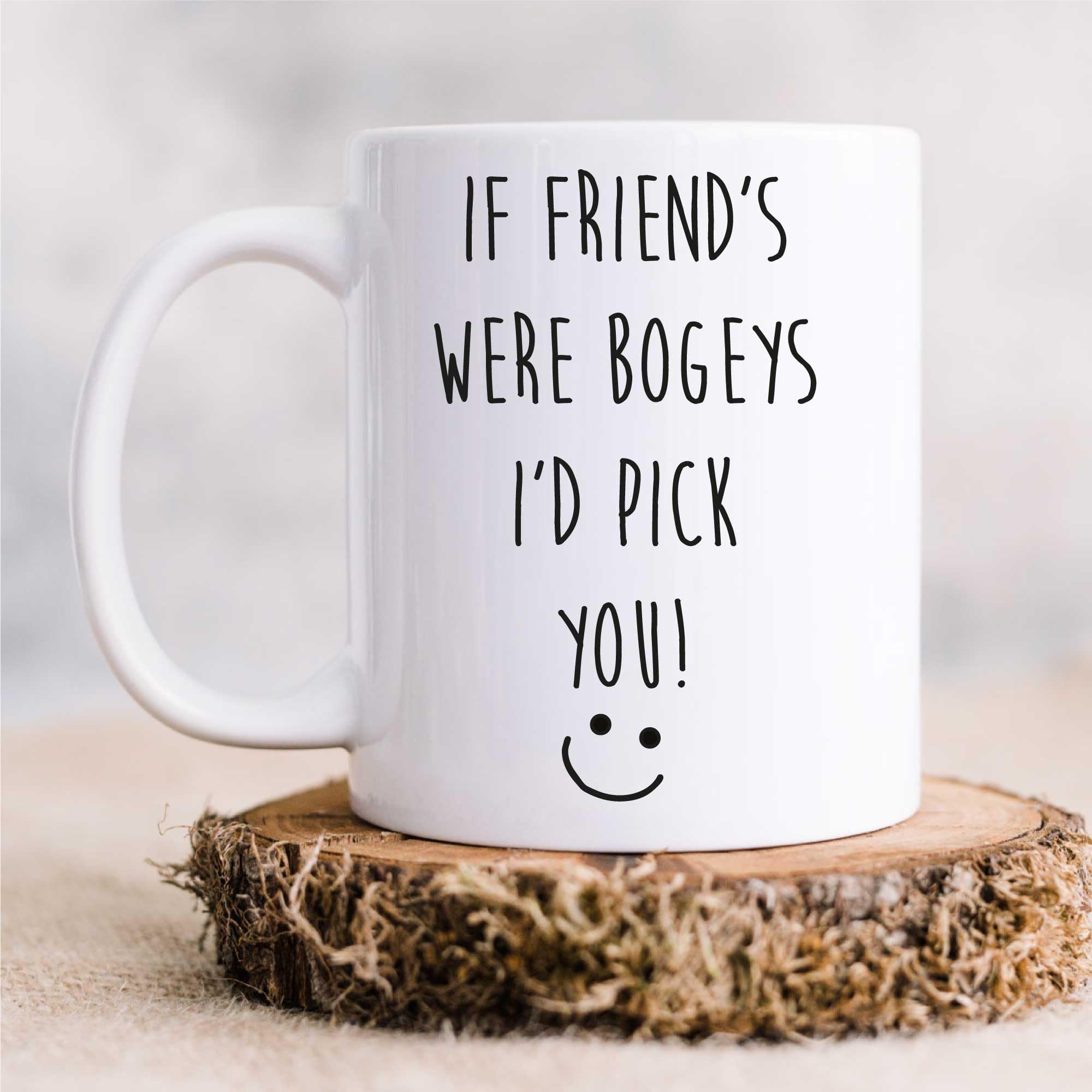 60 Second Makeover Men's White Limited If Friend's Were Bogeys I'd Pick You Mug