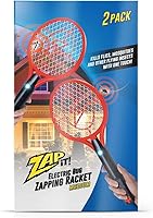 Vista 8 de Zap It Bug Zapper - Raqueta mata mosquitos recargable de 4000 voltios, cable de carga USB, Paquete de 2