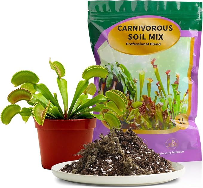 Premium Carnivorous Plant Soil for Venus Fly Trap Live Plants