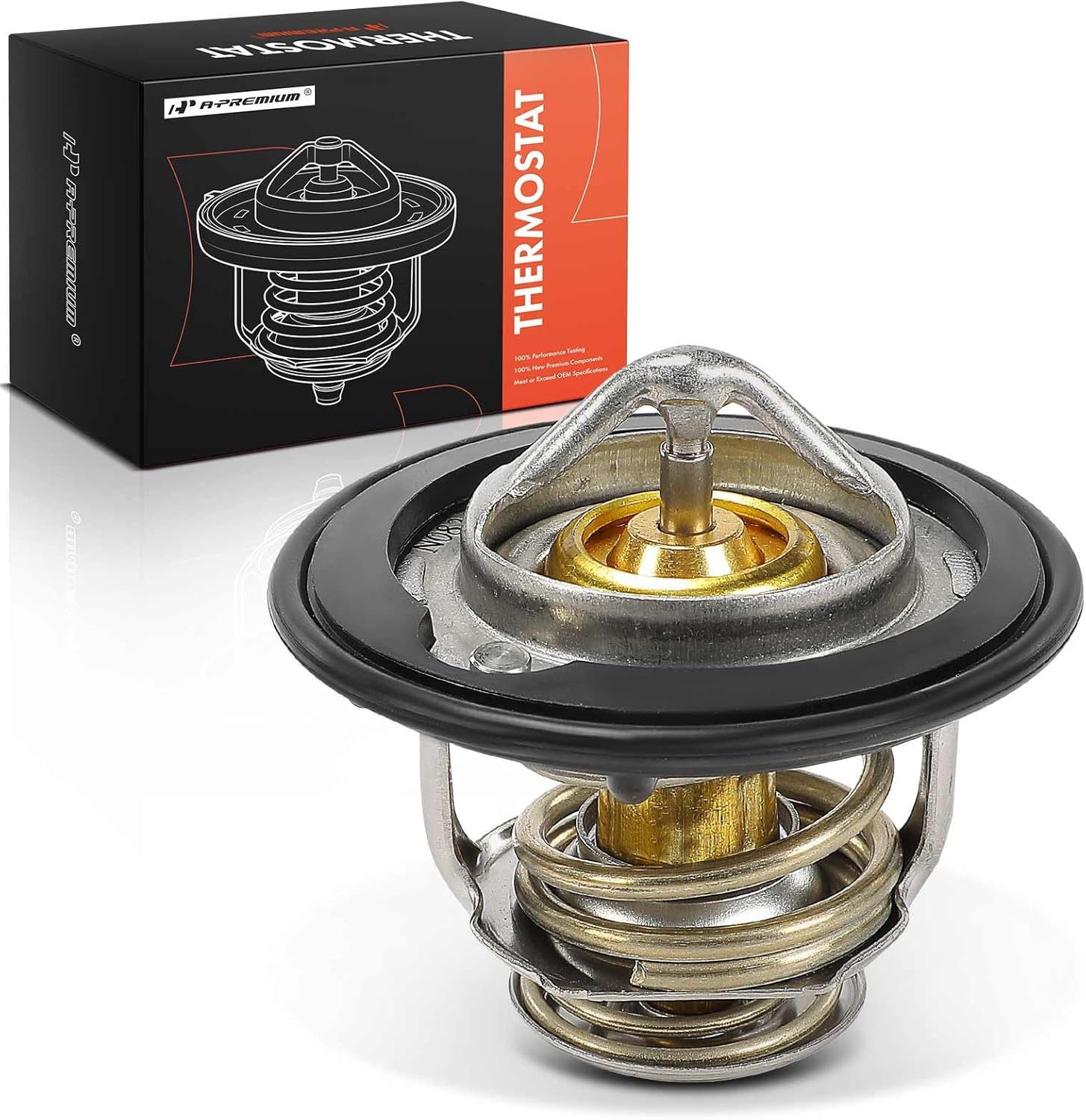 A-Premium Engine Coolant Thermostat Compatible with Honda CR-V CRV 2017-2023 1.5L, Civic 2016-2021 1.5L