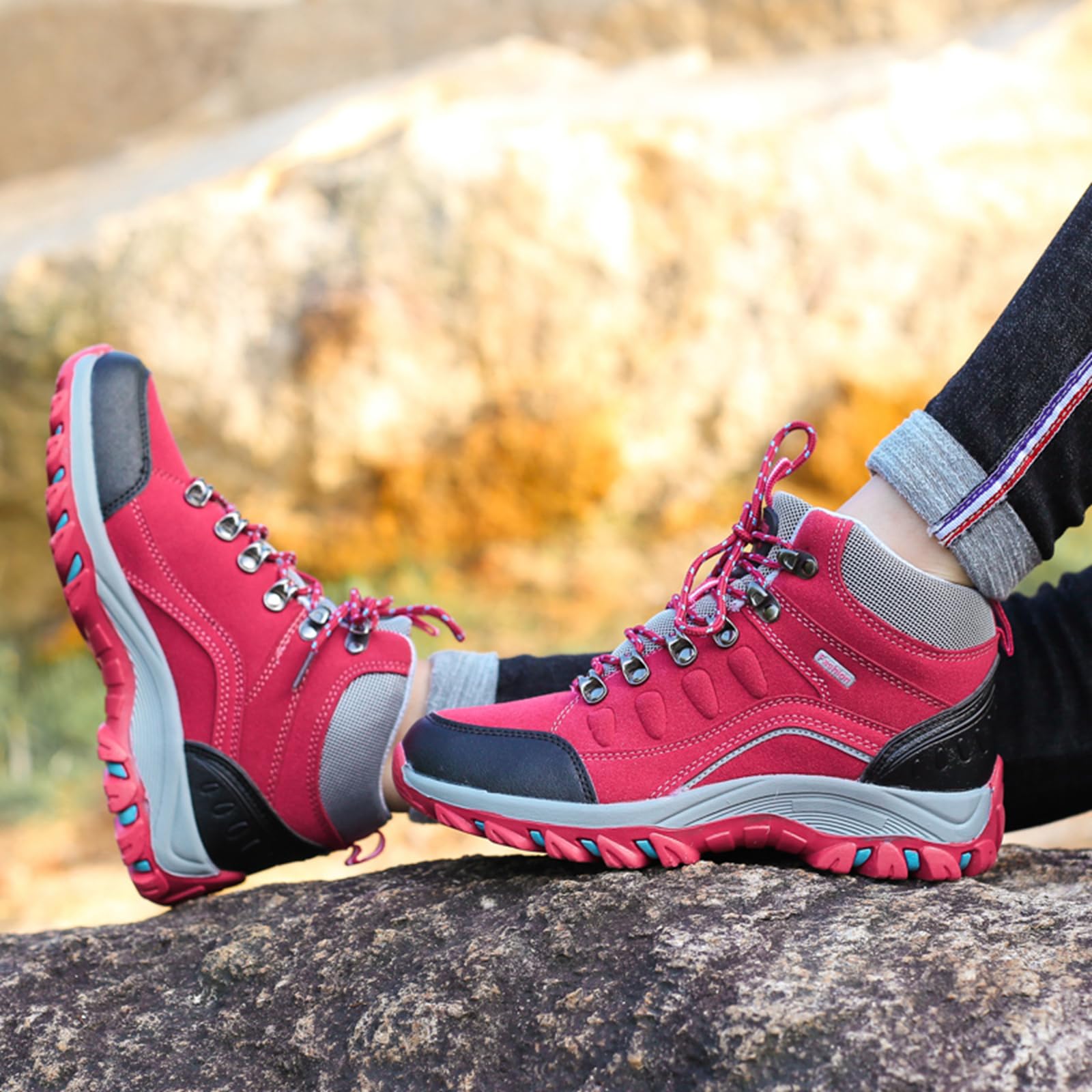 CUTEHEELS Męskie damskie buty zimowe High Top Outdoor buty trekkingowe izolowane
