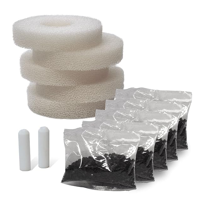 Foto 6 de 8 de Kit de servicio de recambio compatible con Oase biOrb con filtro y Airstone (5 unidades)