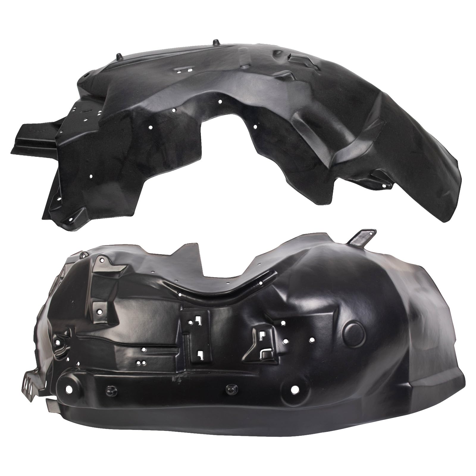 TRQ Front Inner Fender Liner Set Compatible with 1998-2002 Lincoln Town Car FO1246111 FO1247111