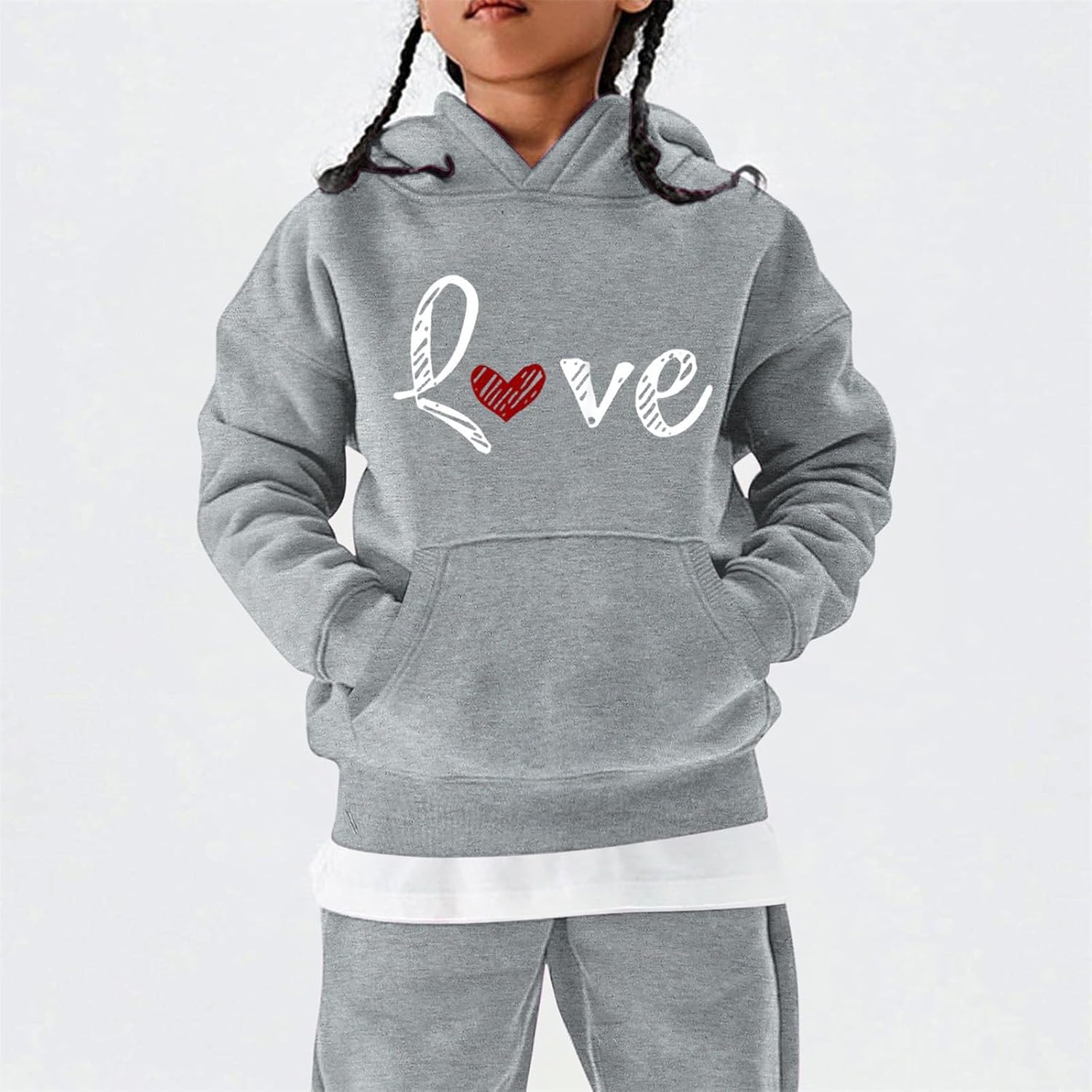 Girls Zip Up Hoodie Kids Fashion Oversized Textured Sweatshirt Jacket With Pockets 5 To 14 Years