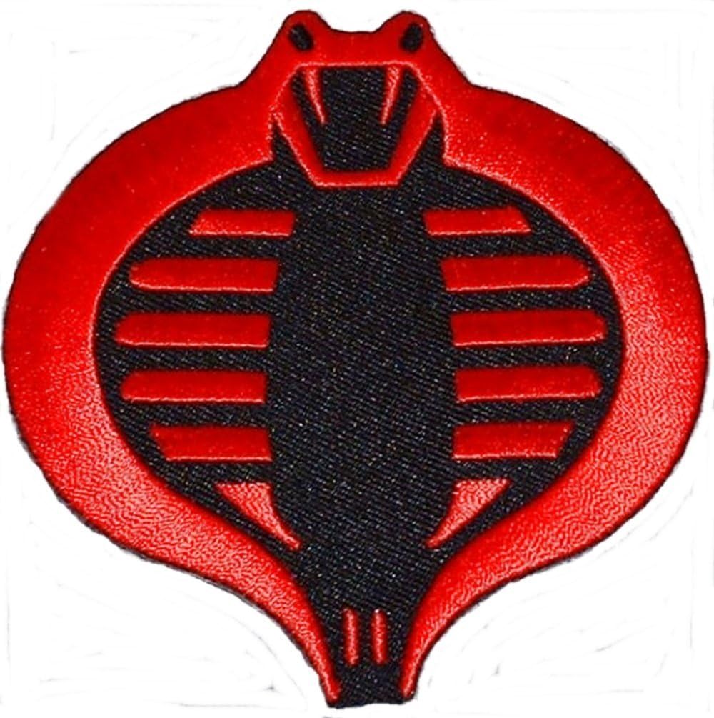 Cobra Red & Black Embroidered Logo PATCH