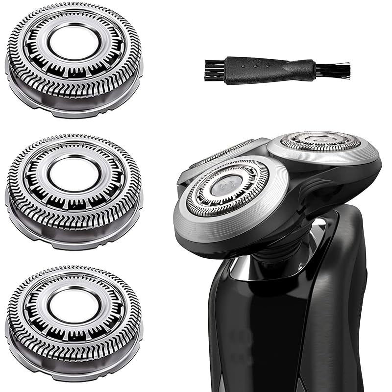 Cabeças de reposição SH90/72 Suleto para barbeadores Norelco e Philips Series 9000, 8000 e 7000 — Pacote com 3