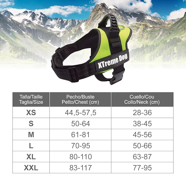 Foto 4 de 7 de Arquivet Arnés Perro Xtreme Dog - Verde Neon - Talla: XS/44-57 cm