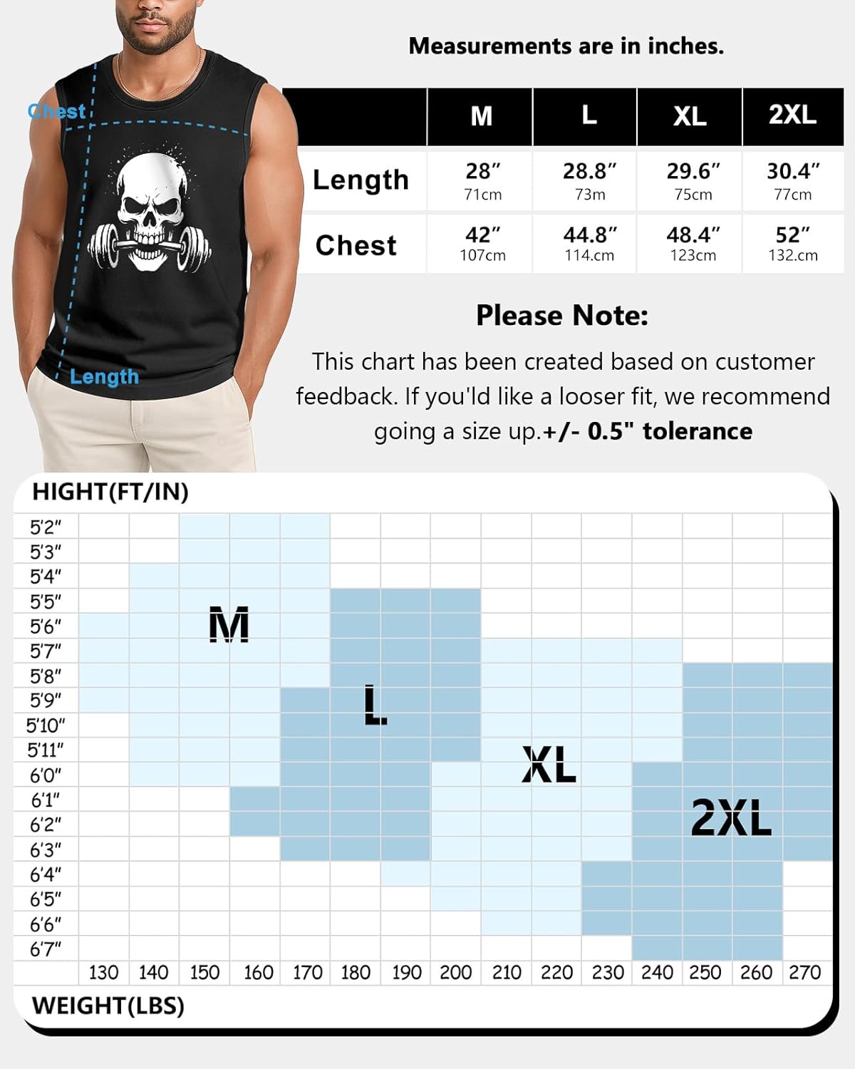 Flafens Tank Tops Men - Sleeveless Shirts for Men Graphic Cotton Mens Tank Tops Summer Fashion Casual Loose Fit Tanktop - Image 2