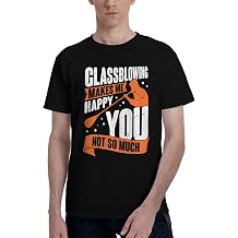 Men's T-Shirt,Glassblowing Job Glassworker Glassblower,Breathable Cotton Layering Basic Top Tee