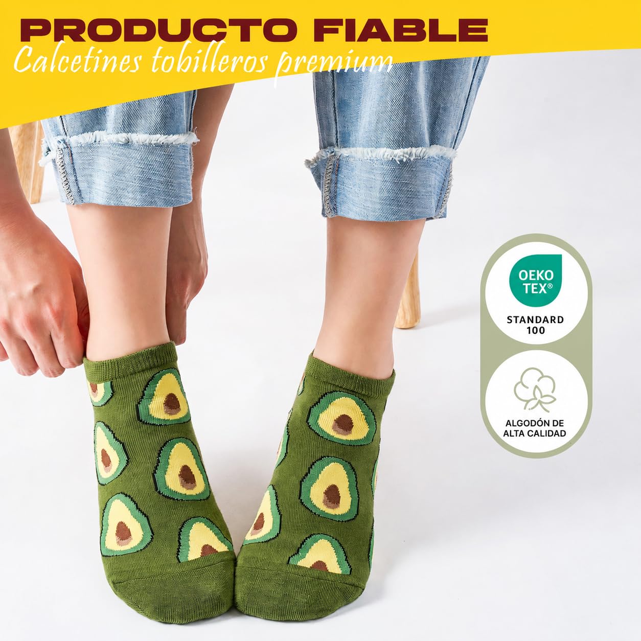 Calcetines Divertidos para Mujeres, 8 Pares Algodón Tobillo, Regalos Únicos