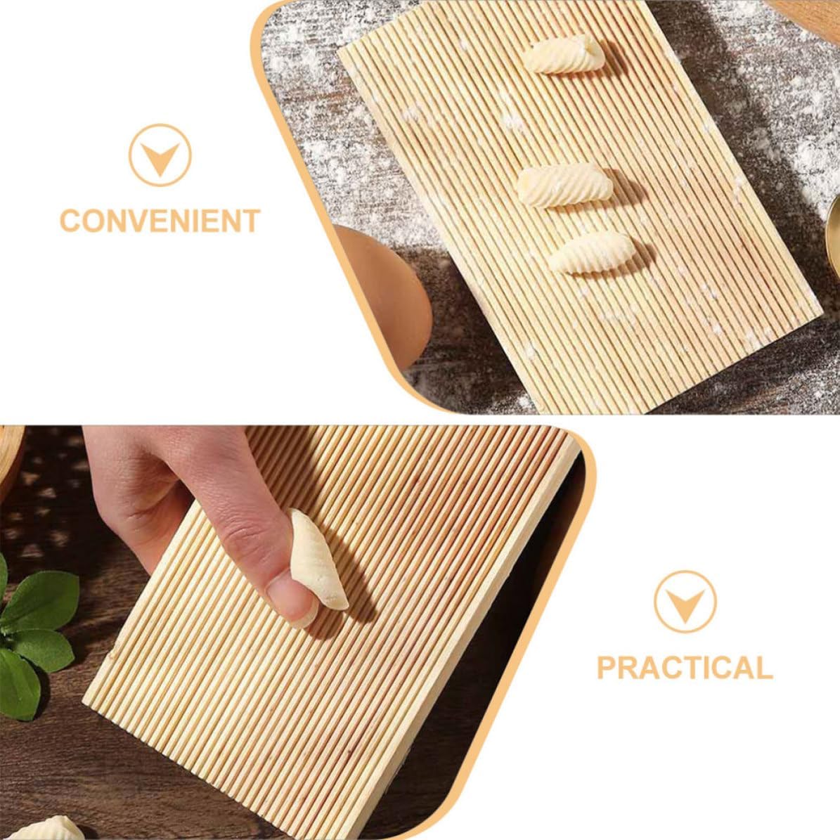 Wood Gnocchi Maker Board for Home Pasta Making Convenient Xmas image 3