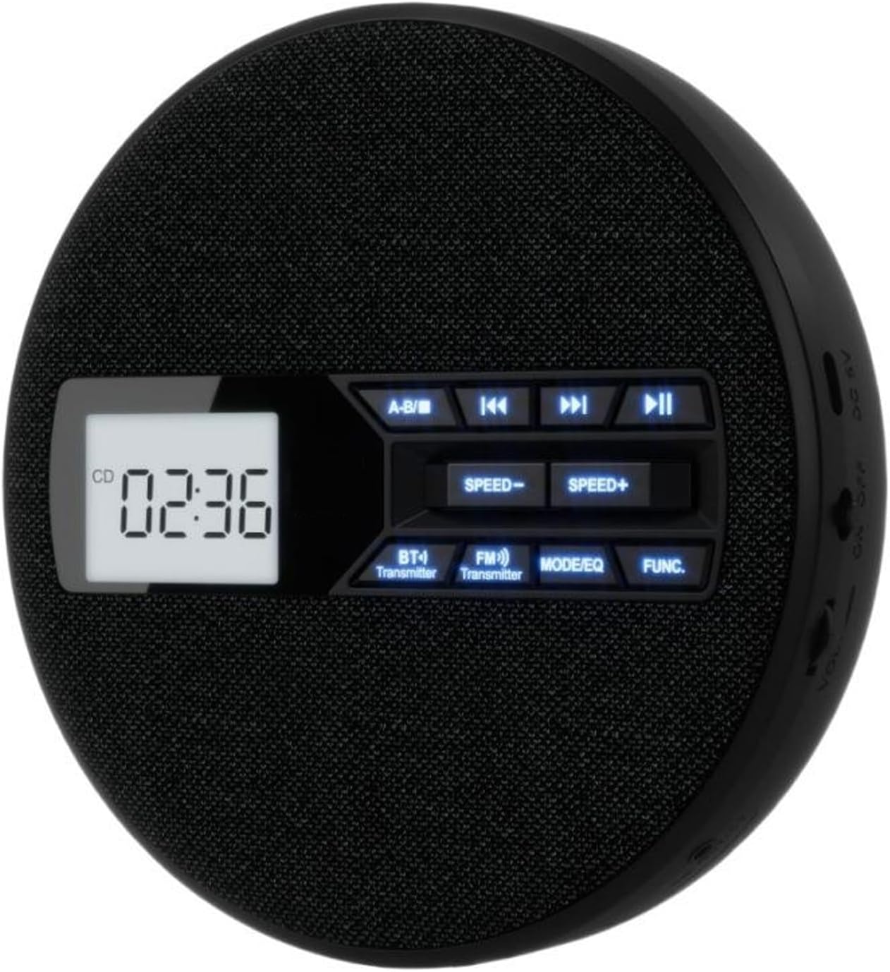 Multi-Functional CD Player, Dual Speakers CD Player with 5-Speed Adjustable Settings & A-B Repeat‌, Supports Multiple CD Formats, for Learning Language & Listening to Audio Books