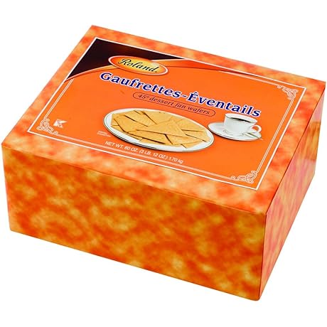 French Eventails: The Ultimate Sourced-in-the-USA, 45 Degree Fan Wafers Available in a Jumbo 60-Ounce Tin