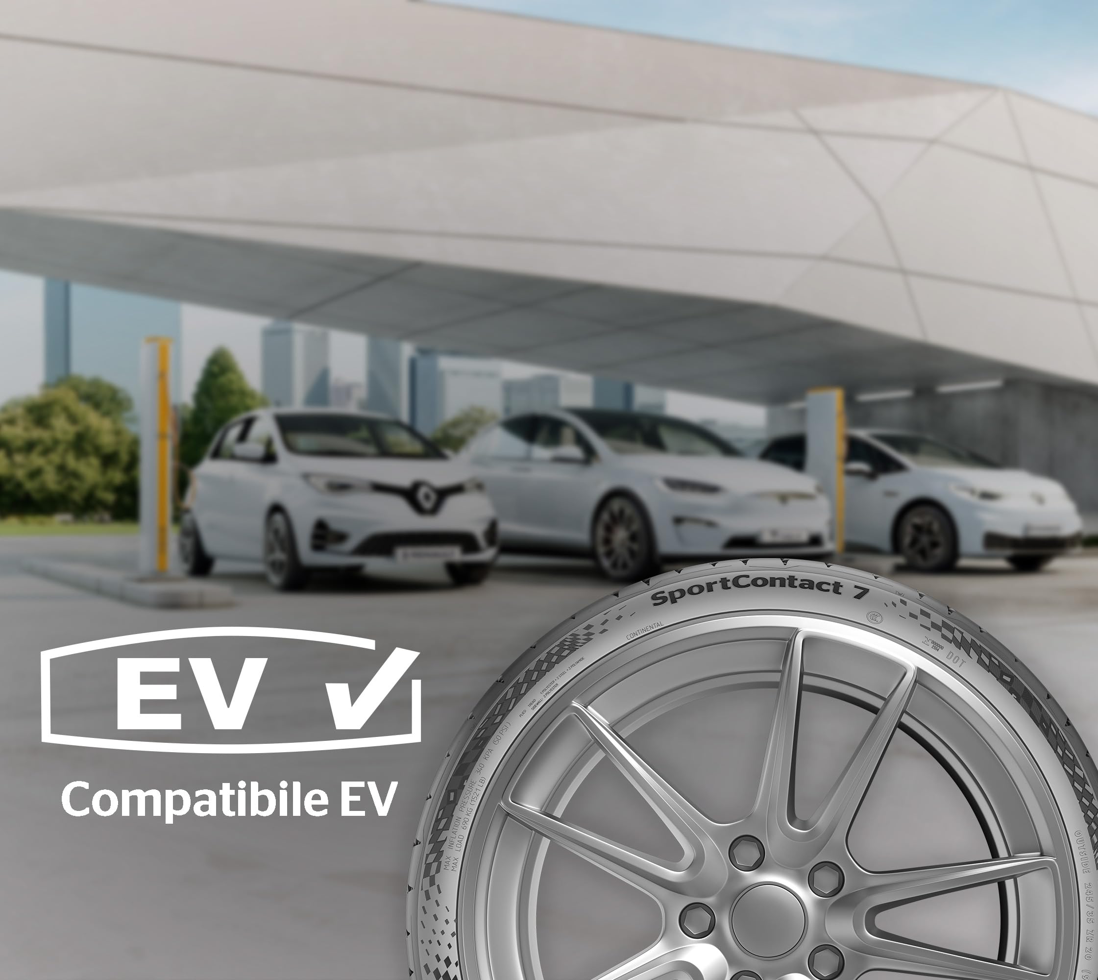 CONTINENTAL - SportContact 7-255/40 R 20-101Y/C/A/73dB - Pneumatico estivo
