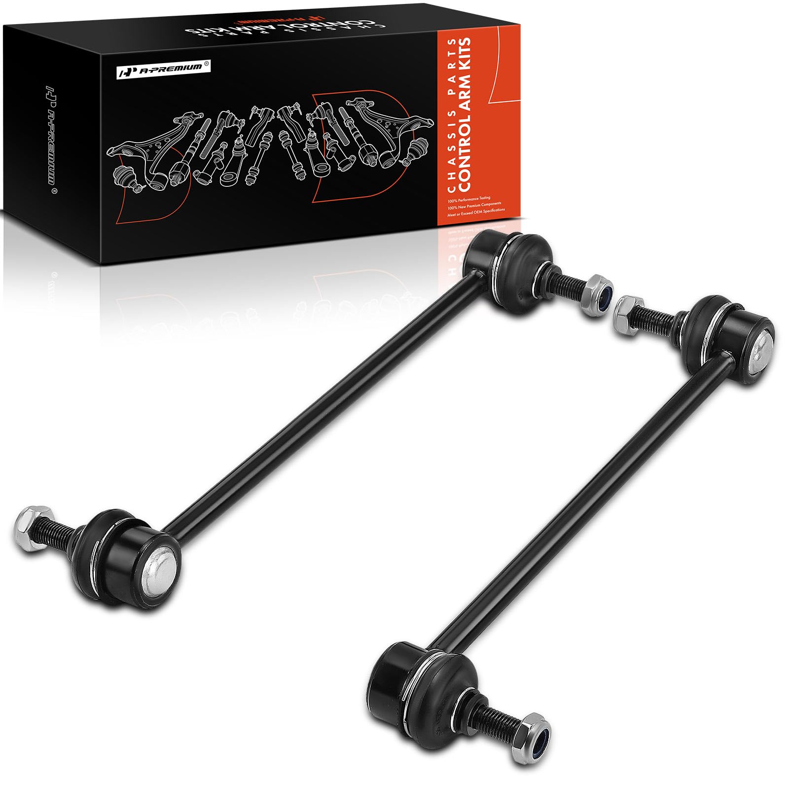 A-Premium 2 x Front Sway Bar Links Stabilizer Bar Links, Compatible with Nissan Versa 2007-2019, Versa Note 2014-2019, Cube 2009-2014