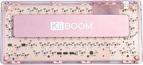 Miniatura 8 de KiiBoom Phantom 81 Teclado mecánico para juegos 75% transparente, teclado de junta personalizado intercambiable en caliente con retroiluminación